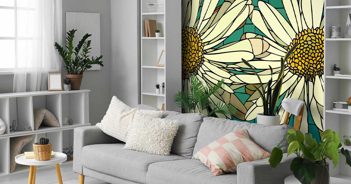 Abstrakcyjna sztuka kwiatowa