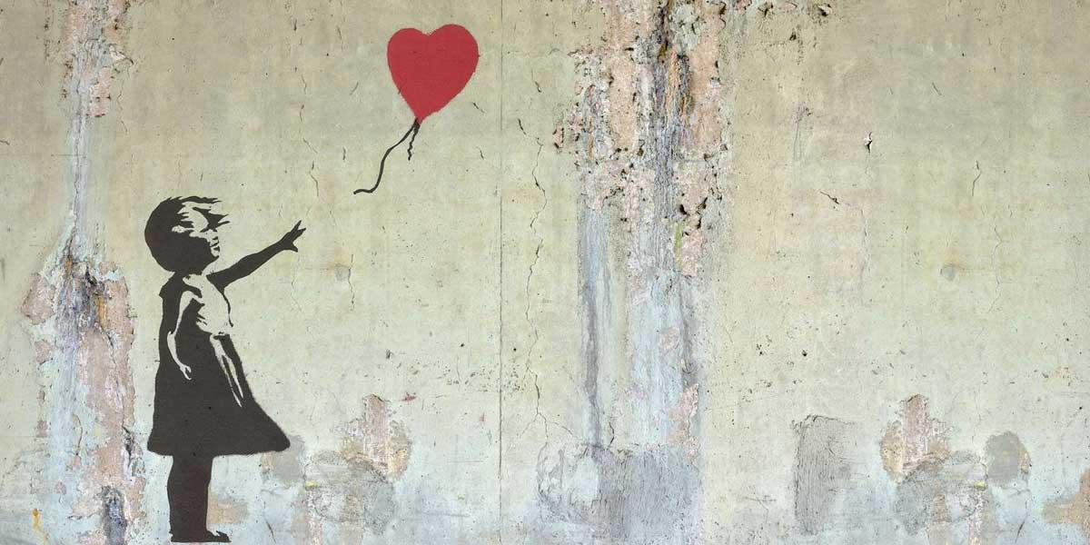 Tapeta z motywem Banksy'ego