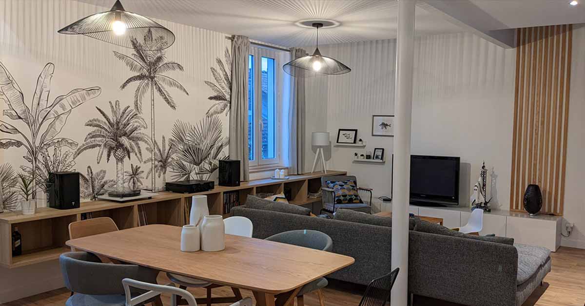 Czarno-biała fototapeta z dżunglą