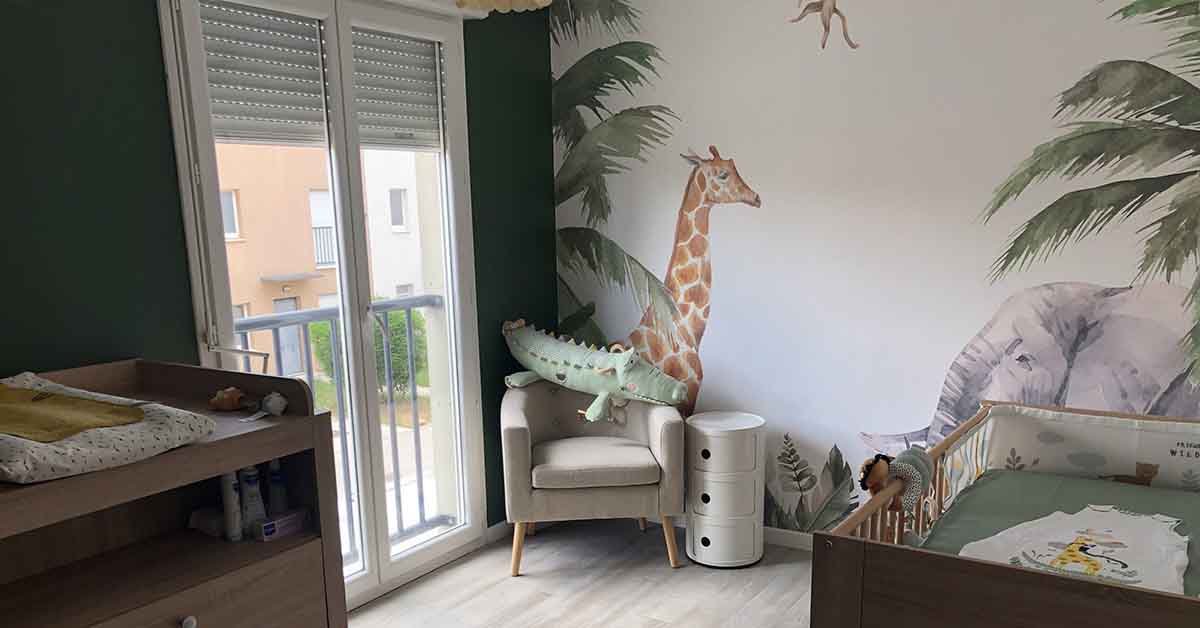 Tapeta z dżunglą dla dzieci