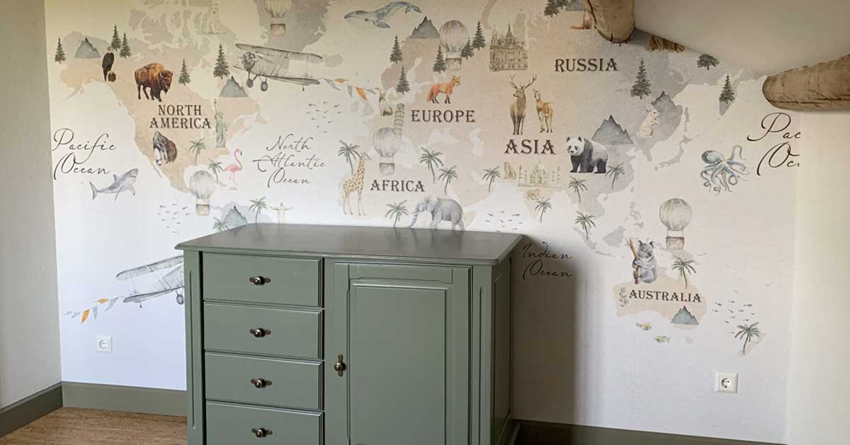 Lemonwalls mapy świata tapeta