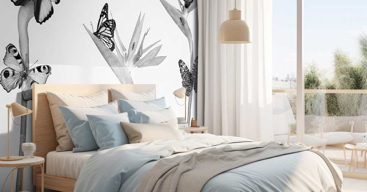 Tapeta z owadami i motylami