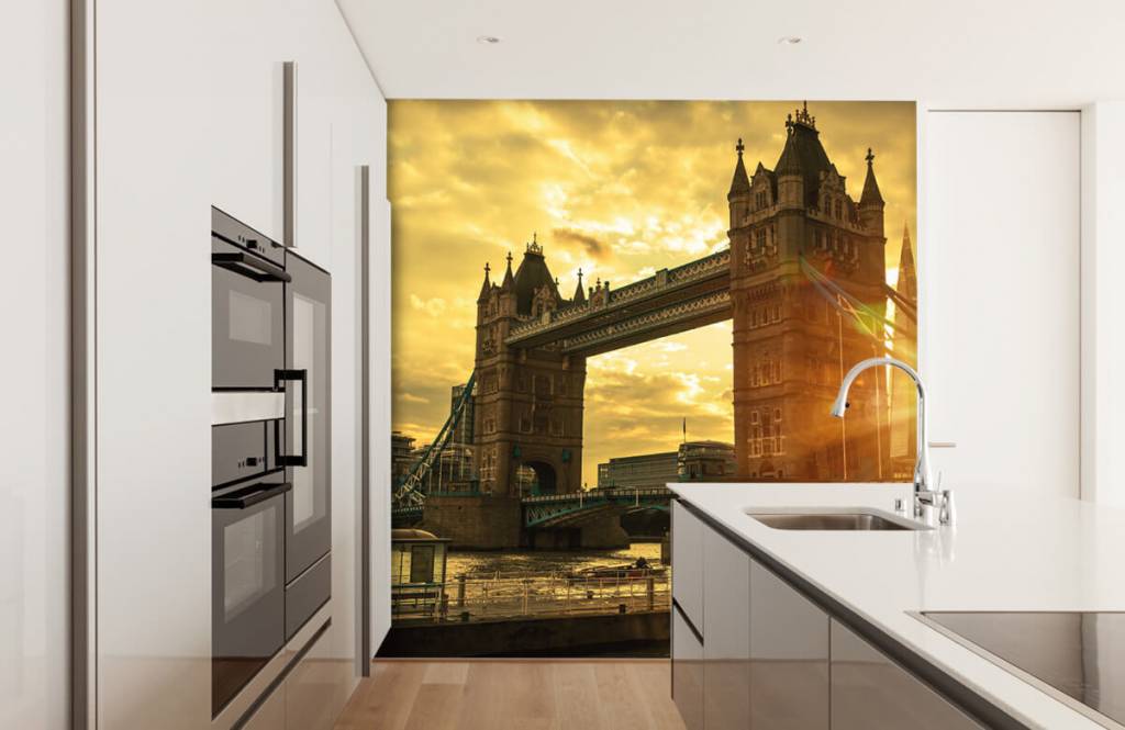 Steden behang - Londen Tower Bridge - Slaapkamer 4