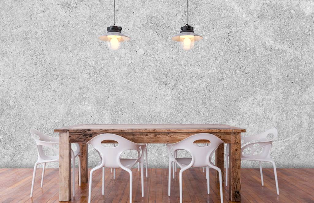 Betonlook behang - Grijze beton structuur - Keuken 5