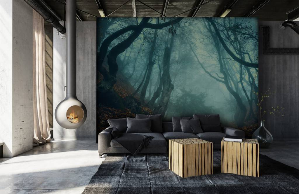 Forest wallpaper - Mysterieus bos - Slaapkamer 6