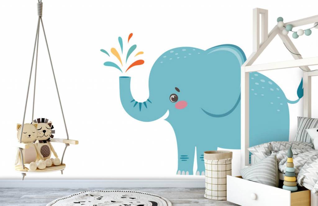 Elephants - Vrolijke olifant - Babykamer 3