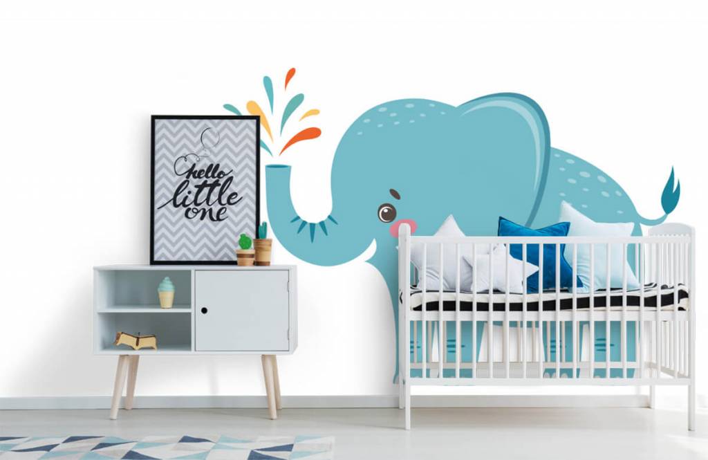 Elephants - Vrolijke olifant - Babykamer 6
