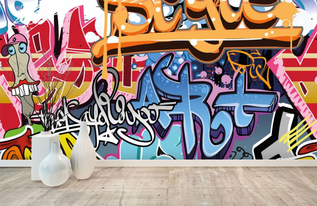 Graffiti - Graffititekst  - Tienerkamer 8