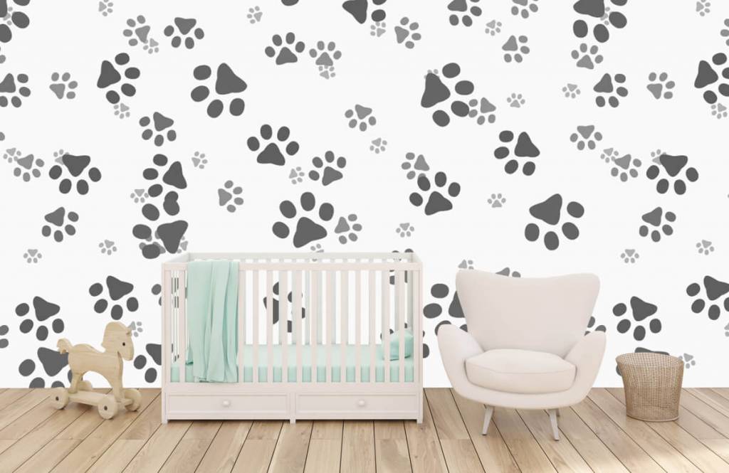 Kids Wallpaper - Hondenpoten - Kinderkamer 5