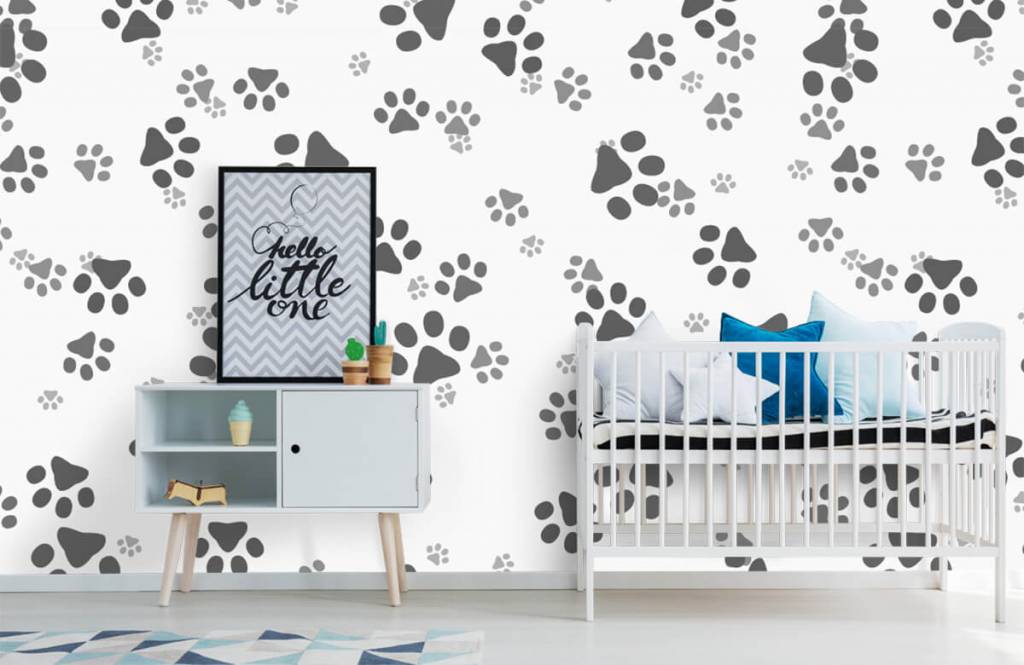 Kids Wallpaper - Hondenpoten - Kinderkamer 6