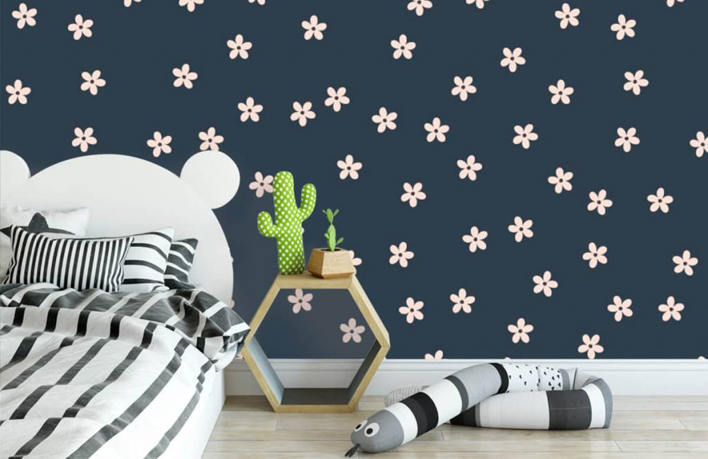 Patterns for Kidsroom - Kleine roze bloemetjes - Kinderkamer 3