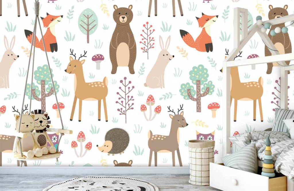 Kids Wallpaper - Verschillende dieren - Kinderkamer 3