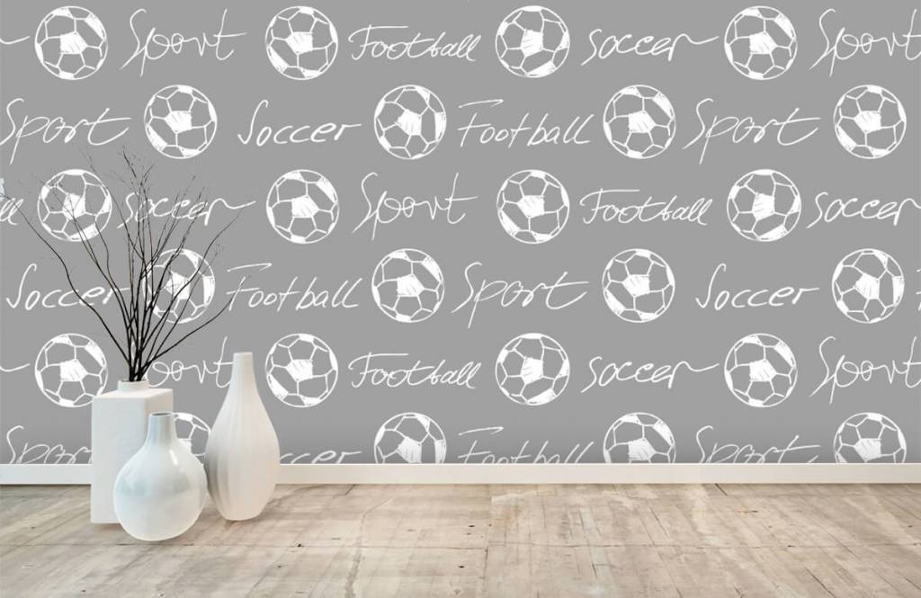 Football - Voetballen en tekst - Kinderkamer 2