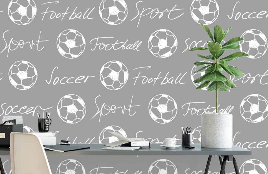 Football - Voetballen en tekst - Kinderkamer 3