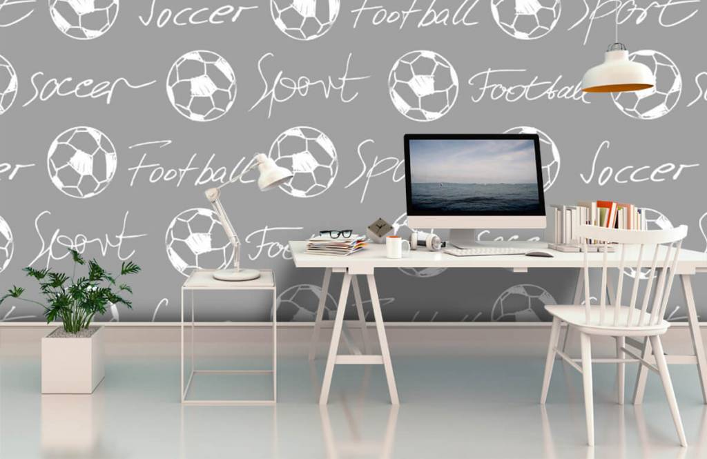 Football - Voetballen en tekst - Kinderkamer 4