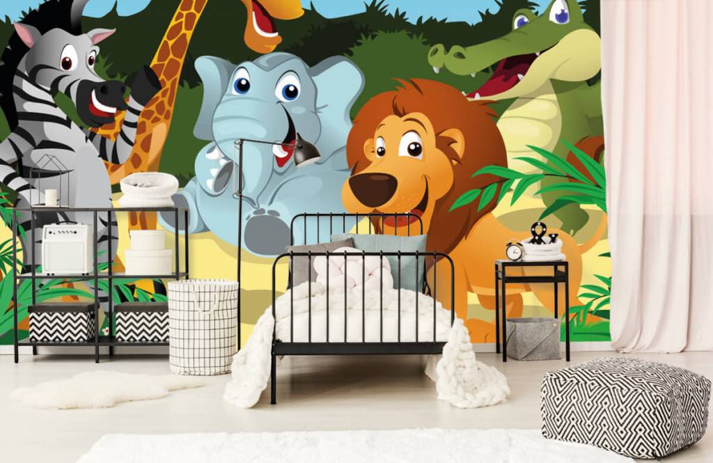 Safari Animals - Vrolijke wilde dieren - Kinderkamer 2