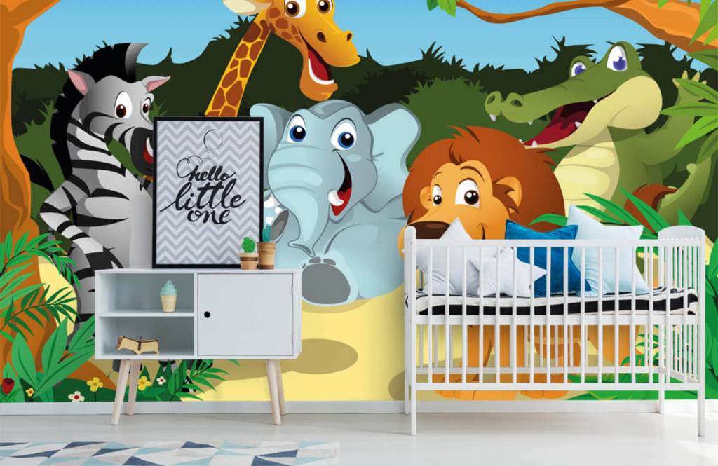 Safari Animals - Vrolijke wilde dieren - Kinderkamer 6