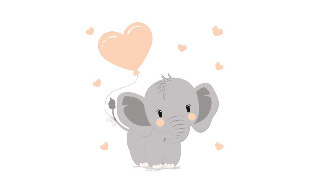 Słoń z sercem