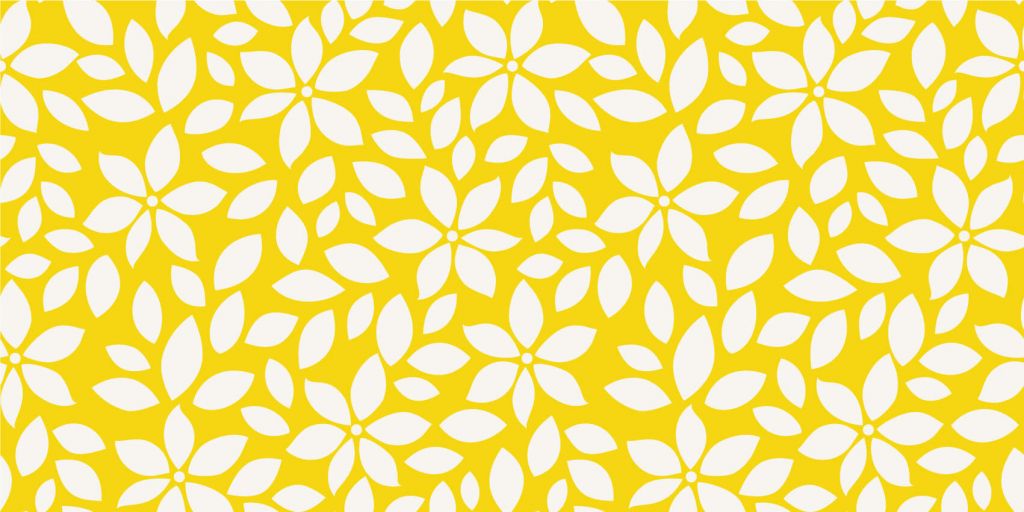 Żółty wzór kwiatowy