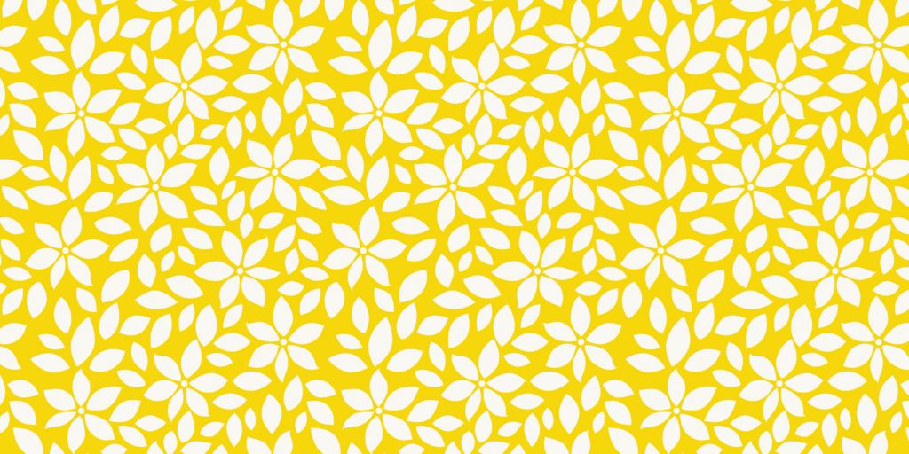Żółty wzór kwiatowy