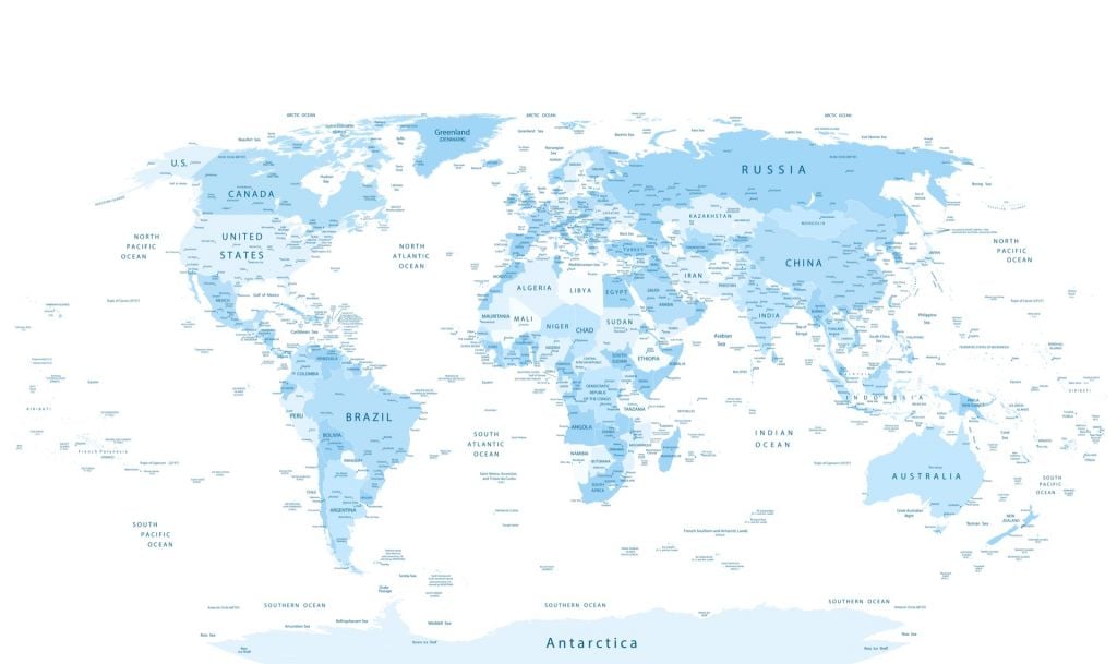 Realistyczna mapa świata