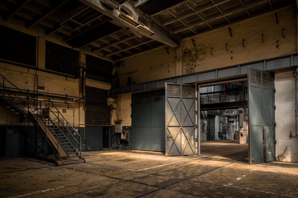 Opuszczona stara fabryka