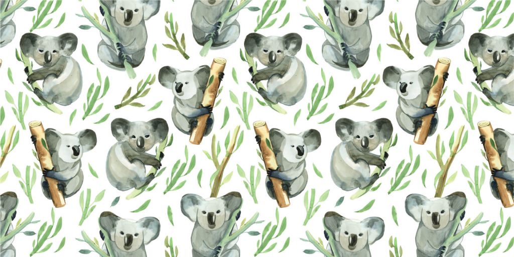 Koalas na bambusie