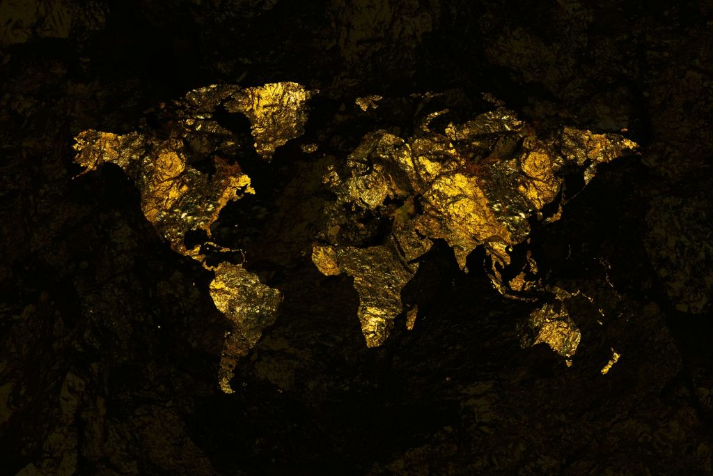Złota mapa świata