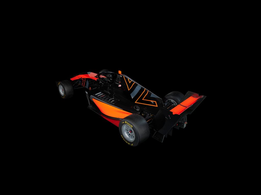 Formula 3 - Rear left view - dark