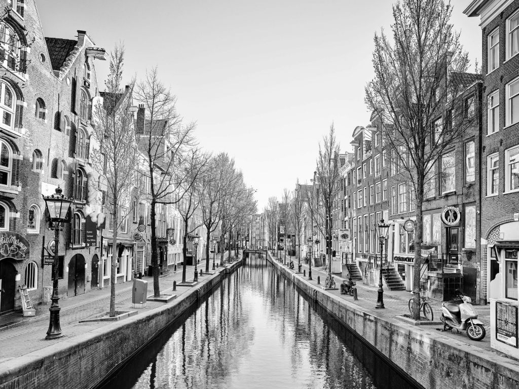 Amsterdam w czerni i bieli