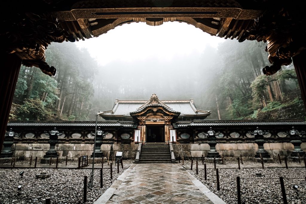 Starożytna japońska świątynia
