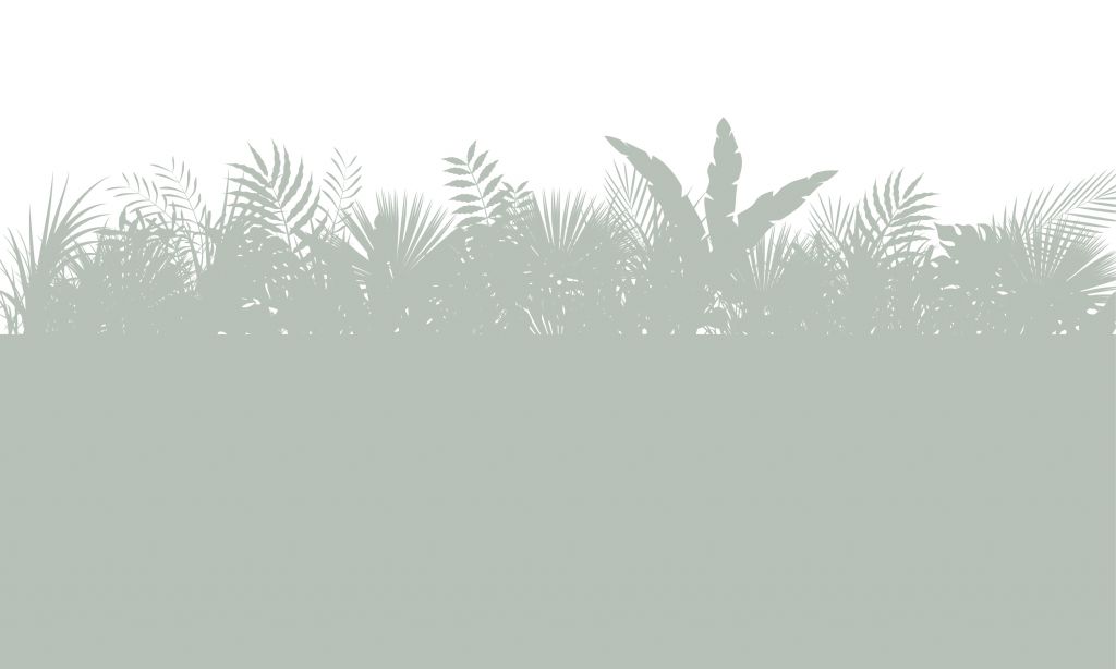 Sylwetki liści palmowych, jasnozielone