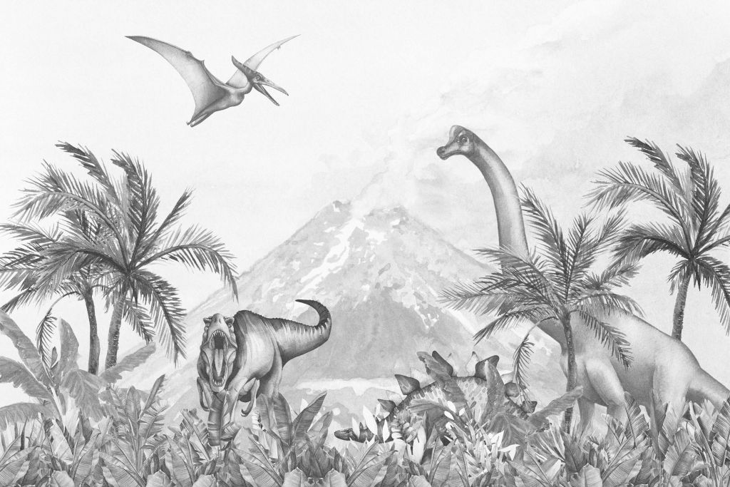 Dinozaury w czerni i bieli