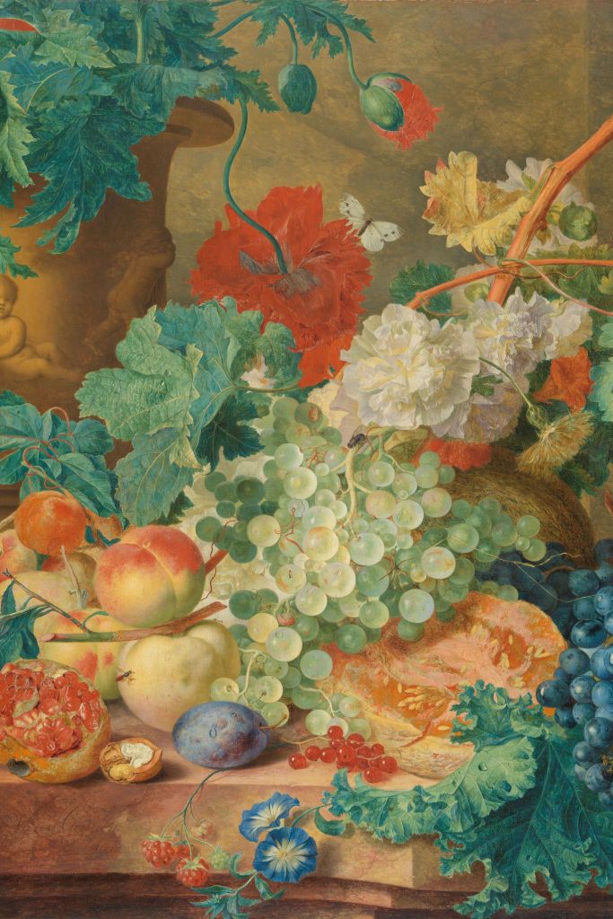 Martwa natura z kwiatami i owocami, Jan van Huysum