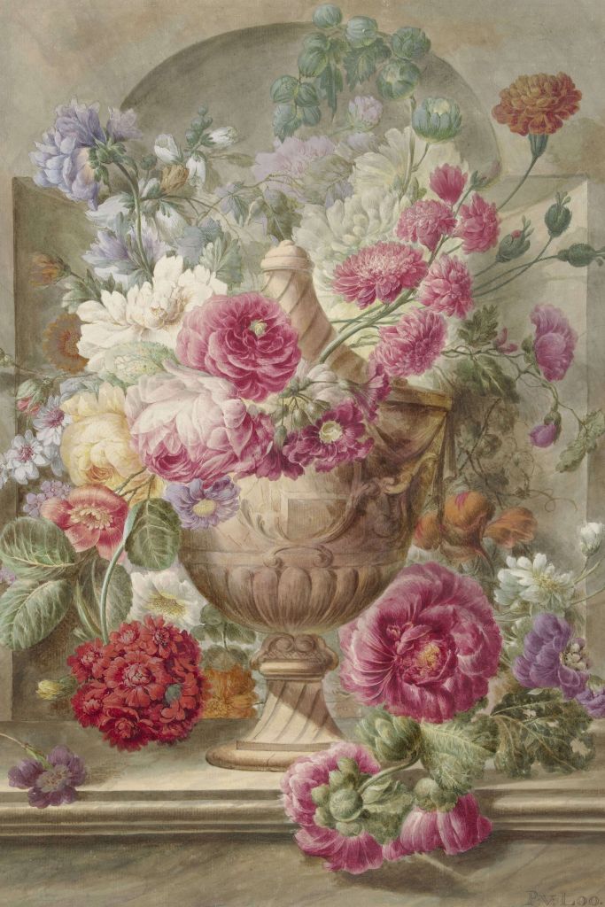 Wazon z kwiatami, Pieter van Loo
