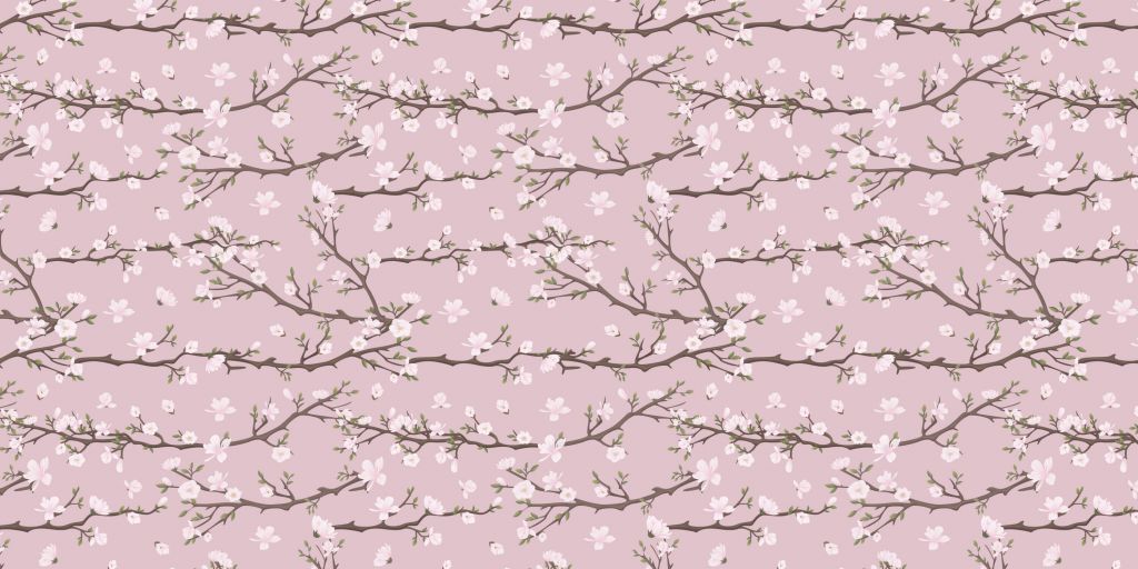 Różowe wiosenne gałązki