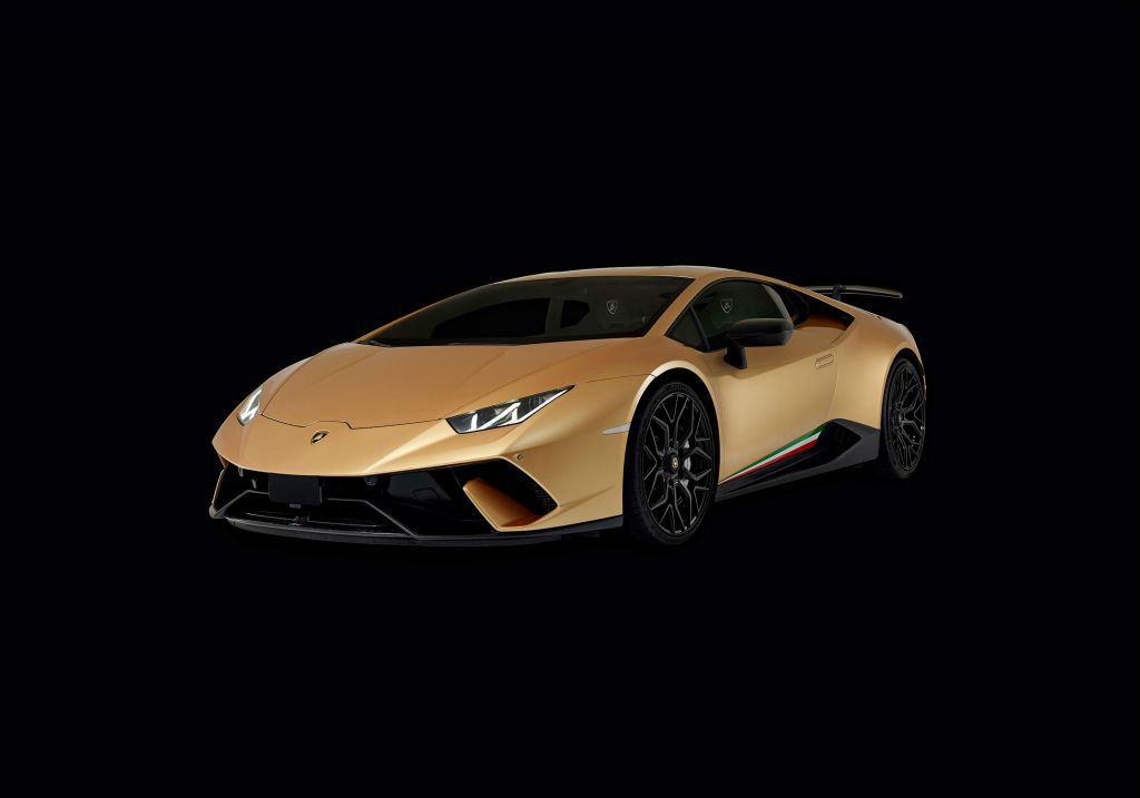 Lamborghini Huracán - Prawy przód, czarny