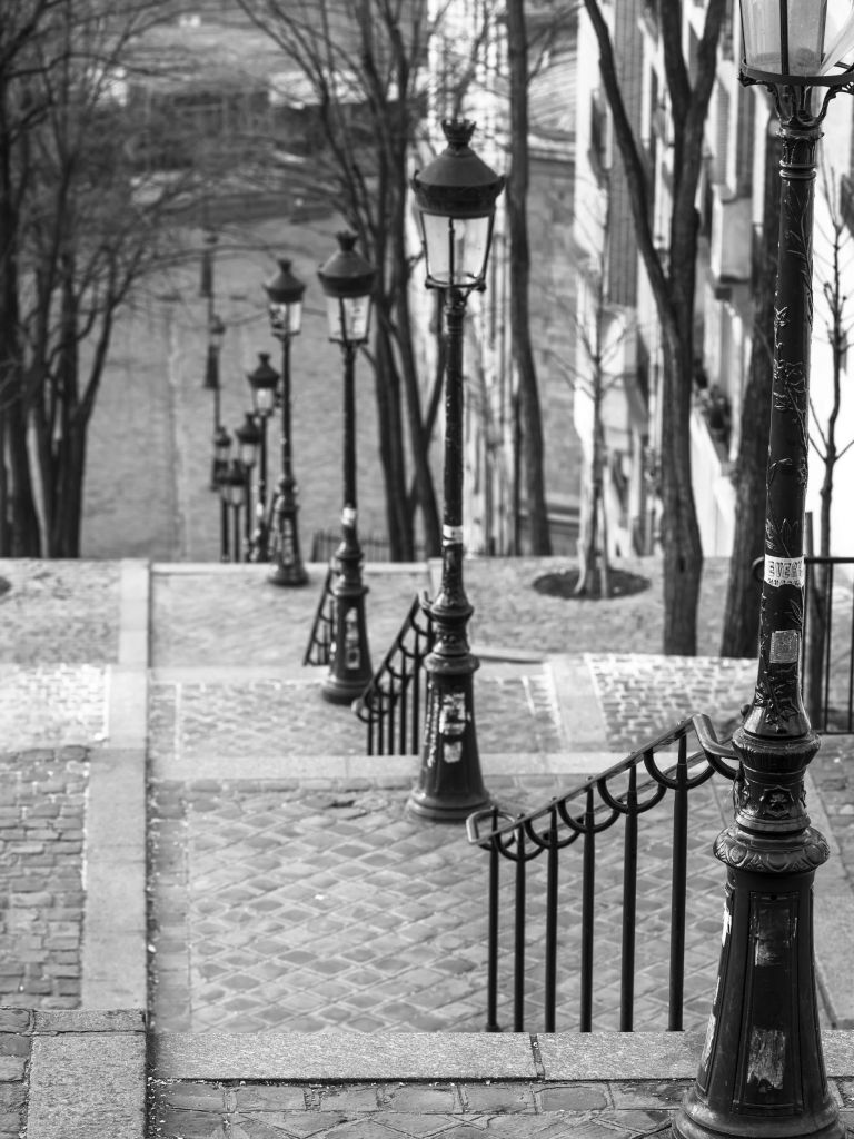 Słynne schody na Montmartre