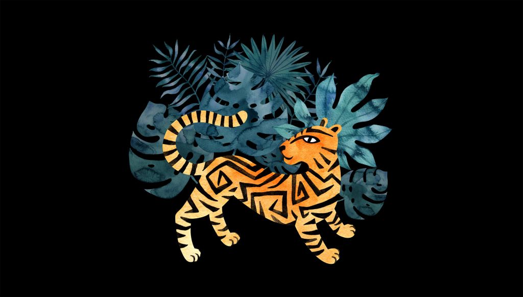 Ilustrowany tygrys