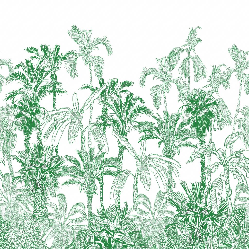 Ilustracja zielonej dżungli