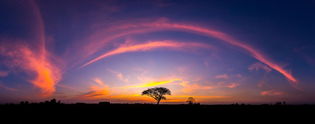 Zachód słońca w Afryce