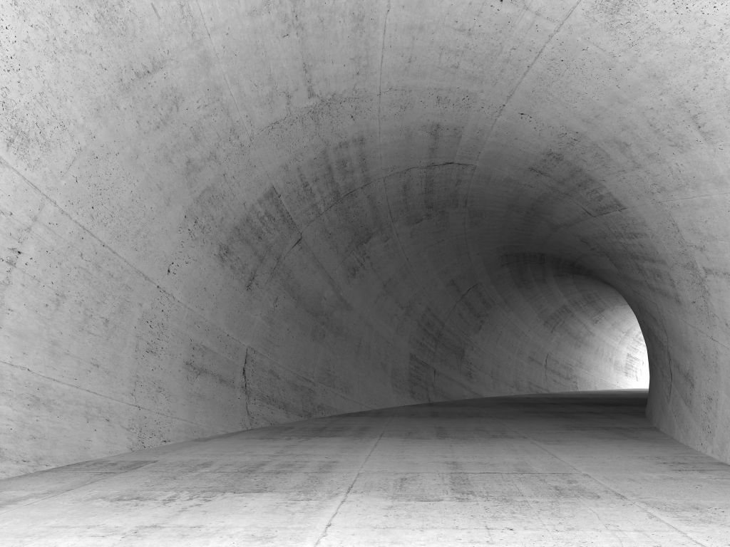 Tunel wykonany z betonu