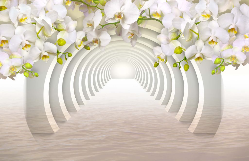 Tunel z orchideami