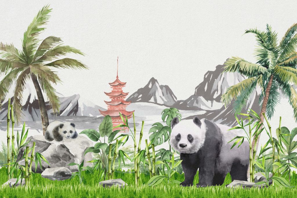 Pandy w bambusowej dżungli