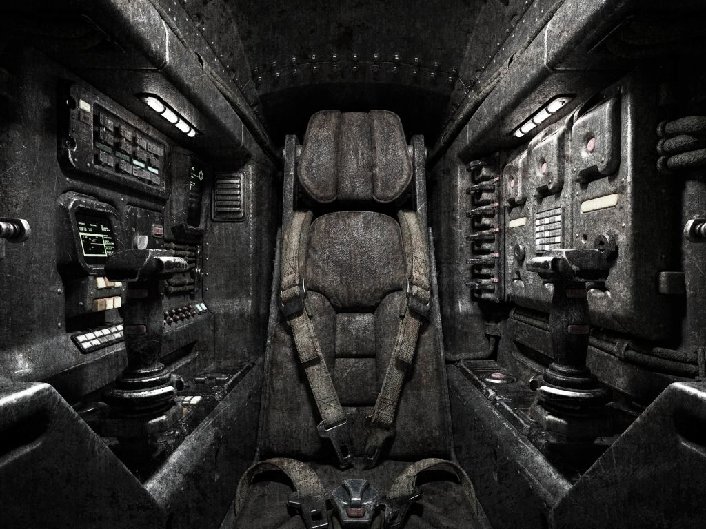 Krzesło w statku kosmicznym