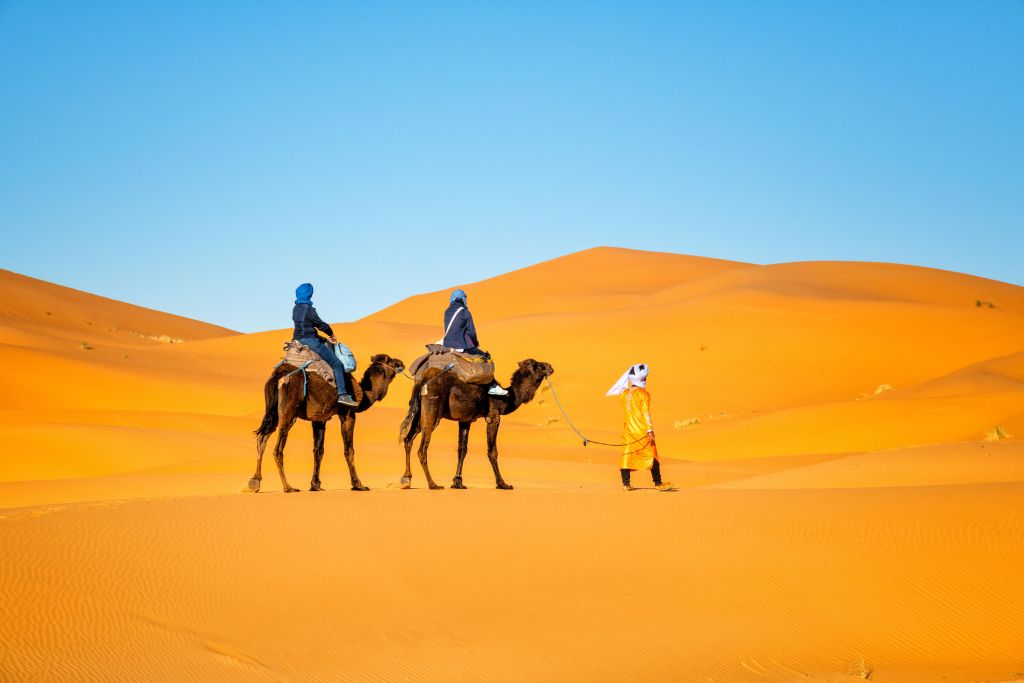 Przejażdżka na wielbłądzie przez pustynię