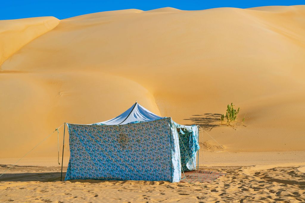 Namiot na pustyni