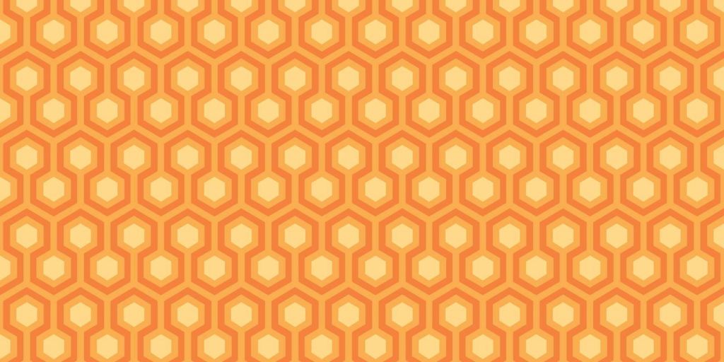 Pomarańczowe figury z lat 70