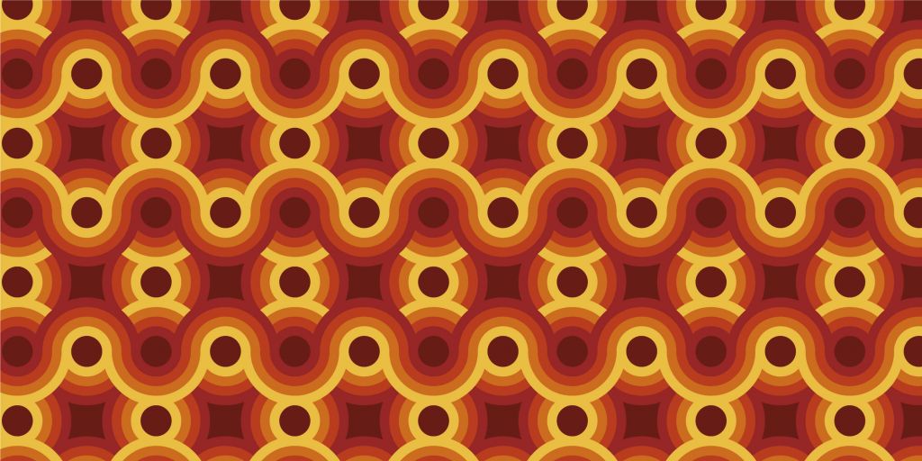 Kręgi w stylu vintage