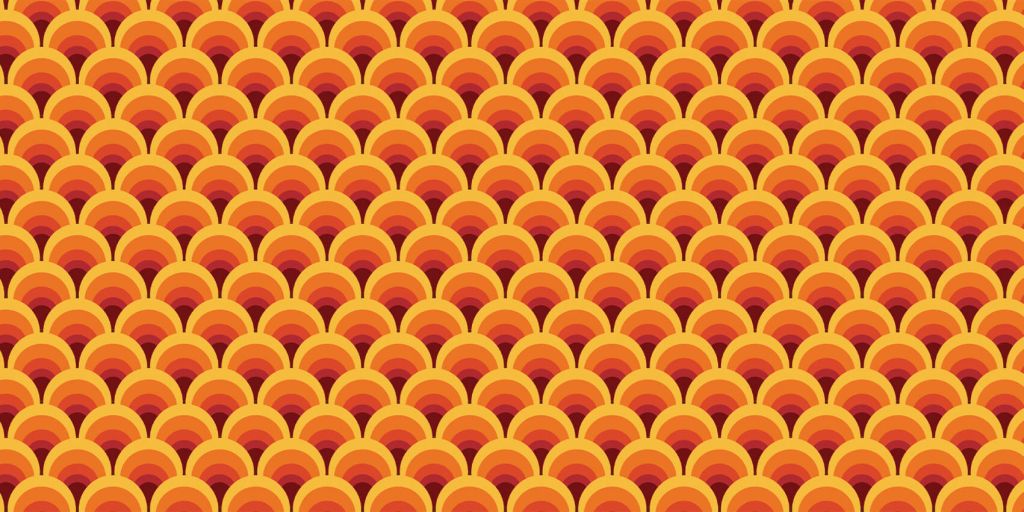 Kolorowe figurki w stylu retro